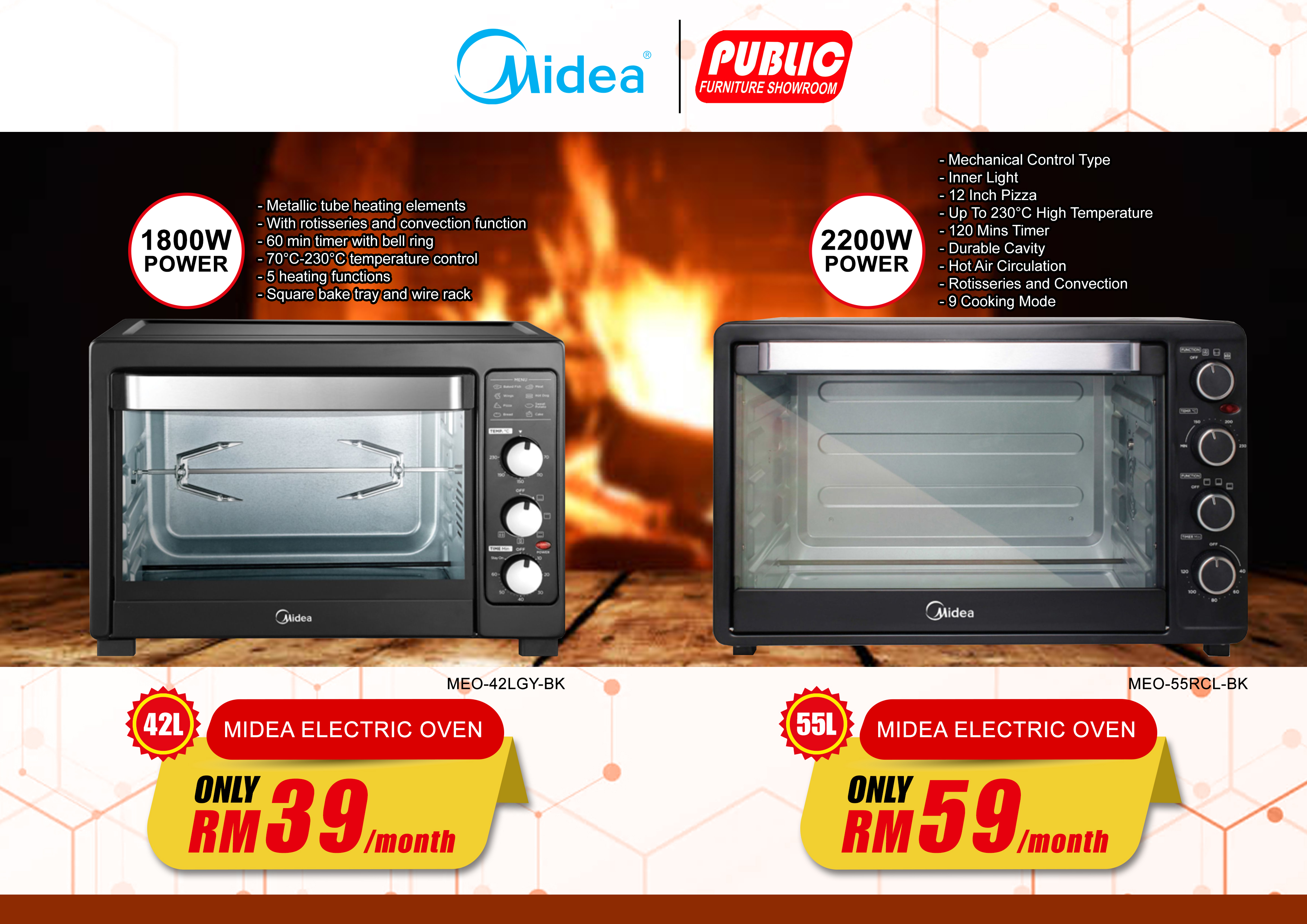 MIDEA ELECTRIC OVEN